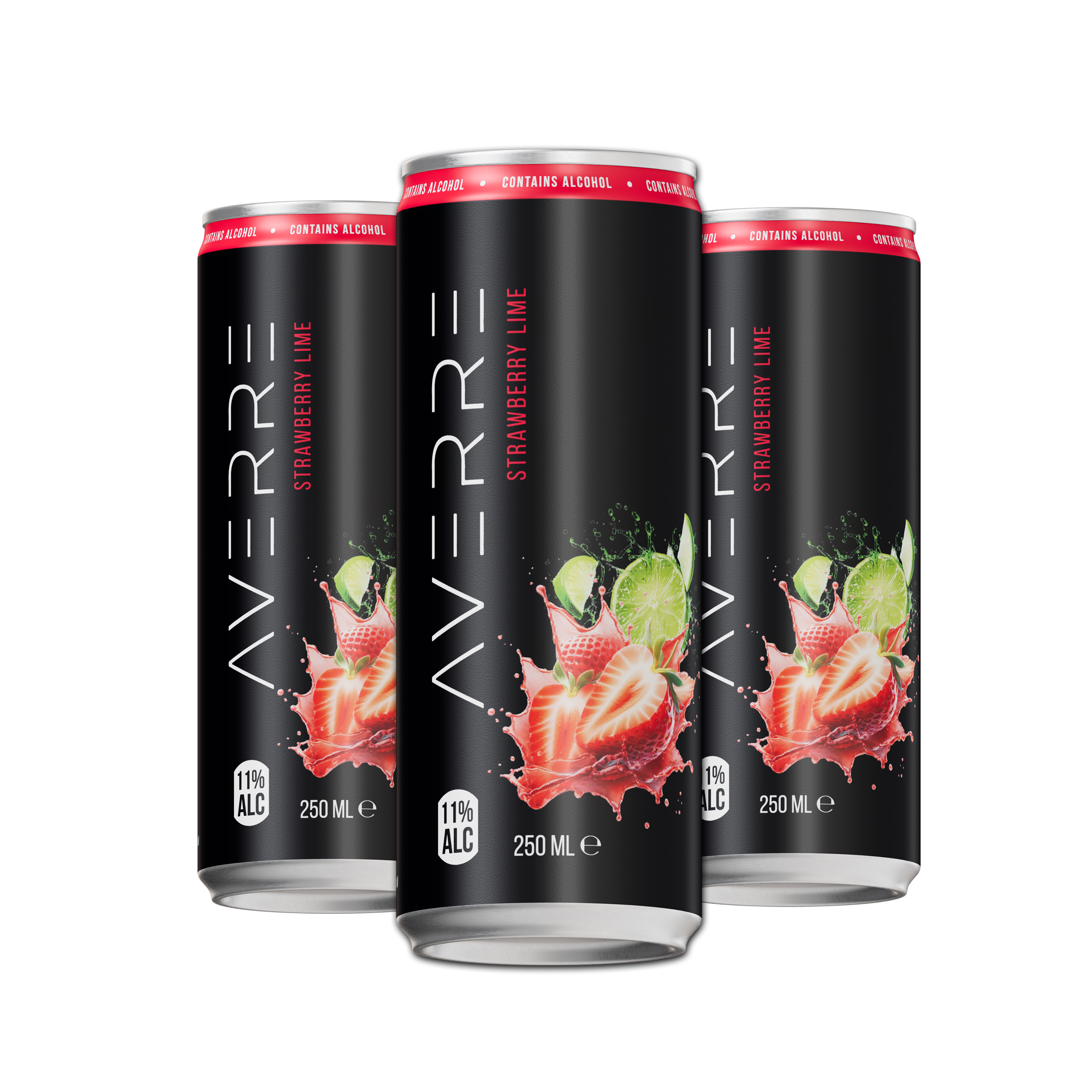 Averre Strawberry Lime Tray (24 Cans)