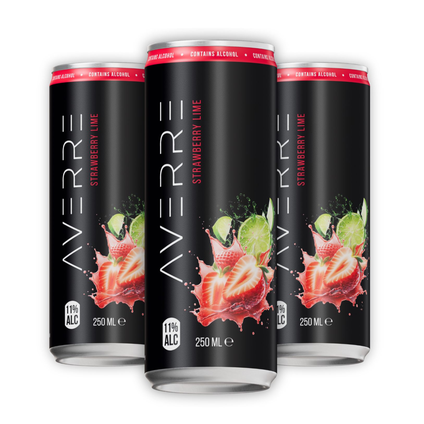 Averre Strawberry Lime Tray (24 Cans)